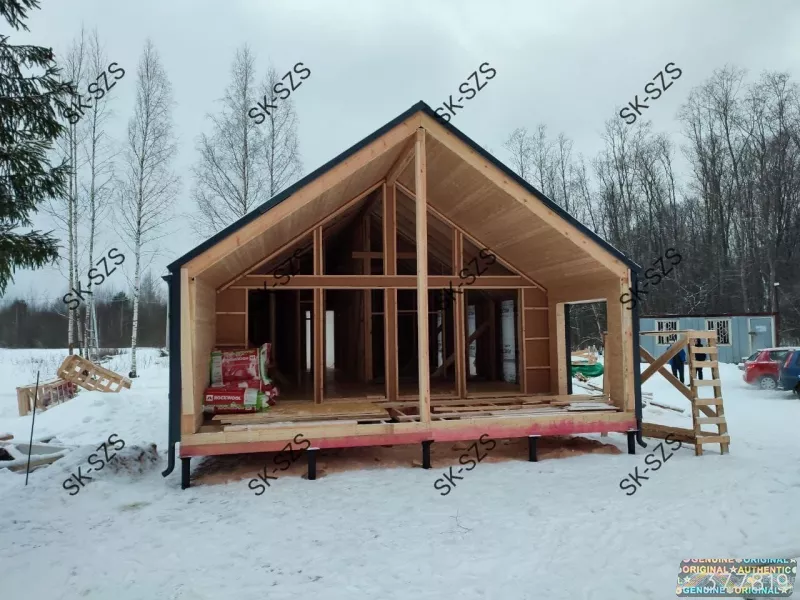 Деревянный каркасный дом Барнхаус