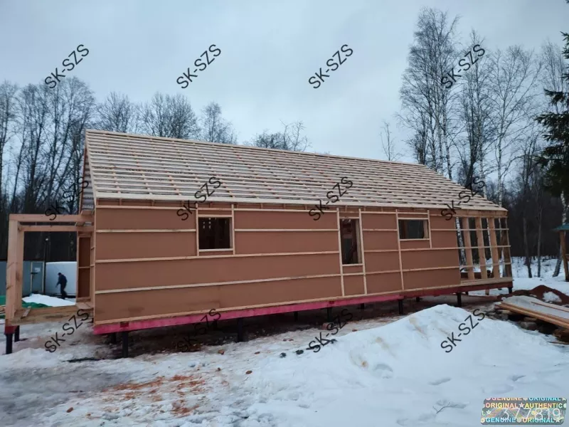 Деревянный каркасный дом Барнхаус
