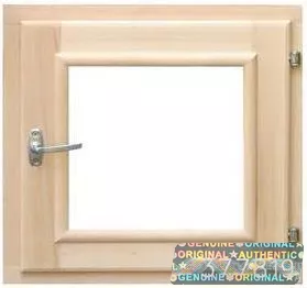 Стеклопакет для бани из липы